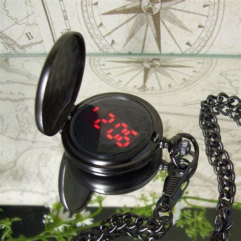 digital display pocket watch.